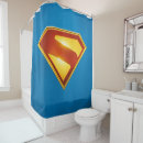 Search for superhero shower curtains Man of steel