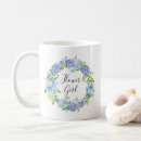 Search for blue hydrangea flower mugs Watercolor