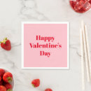 Search for valentine napkins Red