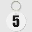 Search for number 5 key rings Numbers
