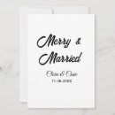 Search for married and merry invitations Couple