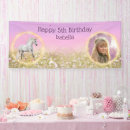 Search for unicorn birthday party banners Girl
