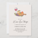 Search for wine and cheese party invitations Watercolor