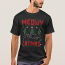 Search for meowy christmas tshirts Ugly