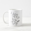 Search for you and me mugs Black and white