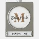 Search for silver baby first christmas tree decorations Minimalist