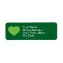 Search for st patrick day return address labels Green