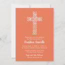 Search for peach first communion invitations Modern