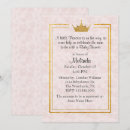 Search for gold crown baby shower invitations Pretty