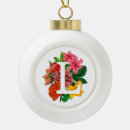 Search for monogram l christmas tree decorations Initial