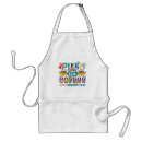 Search for memorabilia aprons Playful illustration
