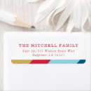 Search for red and blue return address labels Elegant