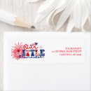 Search for 4th birthday return address labels Fireworks