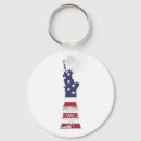 Search for statue liberty key rings Red