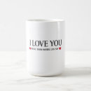 Search for love you more than coffee mugs Romance