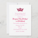 Search for 1st birthday baby girl shower invitations Crown