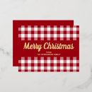 Search for classic christmas postcards Plaid