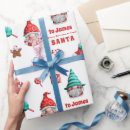 Search for gnome for christmas wrapping paper Typography