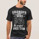Search for grandpa of twins tshirts Grandfather