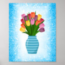 Search for blue vase art Tulips