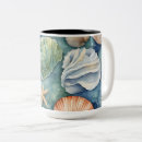 Search for ocean seashells mugs Watercolor