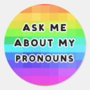 Search for pronouns stickers Pride