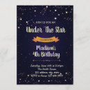 Search for night sky birthday invitations Under the stars