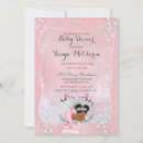 Search for african american mermaid baby shower invitations Pink