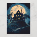 Search for bat silhouette postcards Full moon