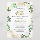 Search for winter 40th birthday invitations Modern