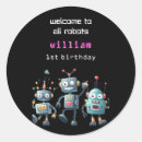 Search for funny robotics stickers Retro