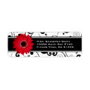 Search for red daisy return address labels Pretty