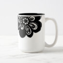 Search for flower silhouette mugs Pattern