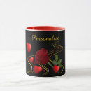 Search for romantic red roses mugs Elegant