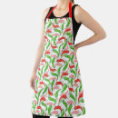 Search for green peppers aprons Watercolor