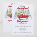 Search for red truck birthday invitations Watercolor
