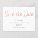 Search for gold foil save the date postcards Rose