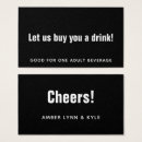 Search for drink tickets crafts party Black and white