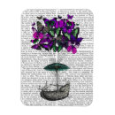Search for purple flower rectangular magnets Butterfly