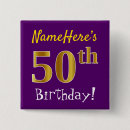 Search for 50th badges 50th birthday party