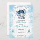 Search for navy blue elephant baby shower invitations Elegant