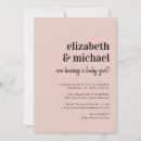 Search for blush baby girl shower invitations Minimal
