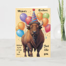 Search for bison birthday cards Funny