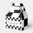 Search for black and white checkered favour boxes Modern