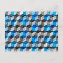 Search for cube postcards Blue