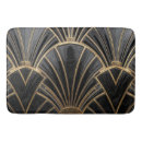 Search for black gold art deco bath mats Retro