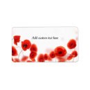 Search for orange poppy return address labels California