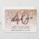 Search for 40th birthday thank you cards Pink