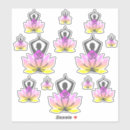 Search for om mantra stickers Lotus flower