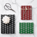 Search for black and silver christmas wrapping paper Red